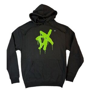 WWE Wrestling D-Generation X Hoodie Sweatshirt Mens SM Black Pullover Double Hit